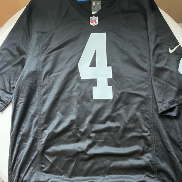 Nike xxl Derek Carr Raiders Jersey (mint condition) worn 2X was always too big. - Picture 3 of 4
